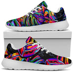 Colorful Leaf Tropical Pattern Print Sport Shoes GearFrost