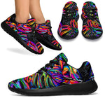 Colorful Leaf Tropical Pattern Print Sport Shoes GearFrost
