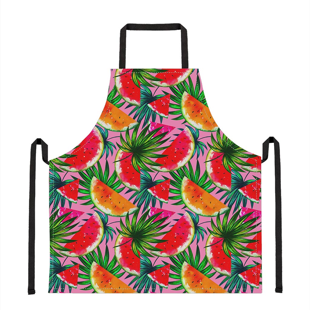 Colorful Leaf Watermelon Pattern Print Apron