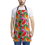 Colorful Leaf Watermelon Pattern Print Apron