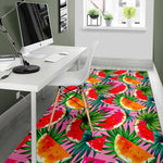 Colorful Leaf Watermelon Pattern Print Area Rug GearFrost