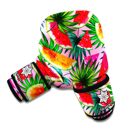 Colorful Leaf Watermelon Pattern Print Boxing Gloves