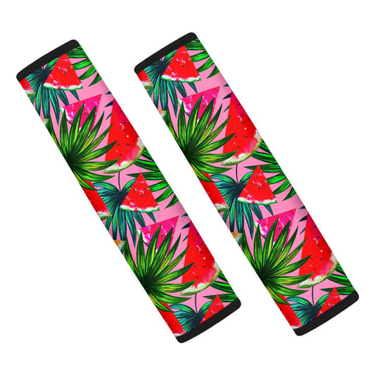 Colorful Leaf Watermelon Pattern Print Car Seat Belt Covers