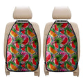 Colorful Leaf Watermelon Pattern Print Car Seat Organizers