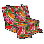 Colorful Leaf Watermelon Pattern Print Pet Car Back Seat Cover