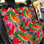 Colorful Leaf Watermelon Pattern Print Pet Car Back Seat Cover