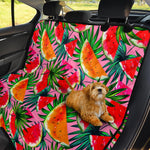 Colorful Leaf Watermelon Pattern Print Pet Car Back Seat Cover