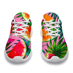 Colorful Leaf Watermelon Pattern Print Sport Shoes GearFrost