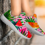 Colorful Leaf Watermelon Pattern Print Sport Shoes GearFrost