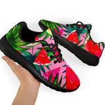 Colorful Leaf Watermelon Pattern Print Sport Shoes GearFrost