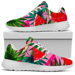 Colorful Leaf Watermelon Pattern Print Sport Shoes GearFrost
