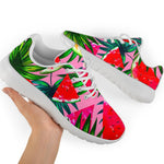 Colorful Leaf Watermelon Pattern Print Sport Shoes GearFrost