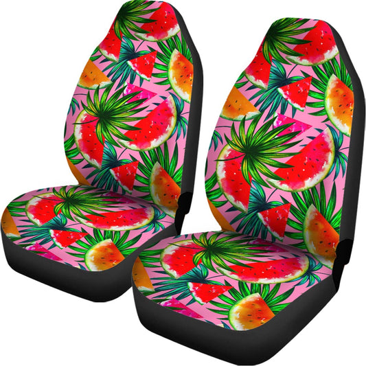 Colorful Leaf Watermelon Pattern Print Universal Fit Car Seat Covers