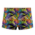 Colorful Leaves Tropical Pattern Print Men's Boxer Briefs