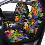 Colorful Leaves Tropical Pattern Print Universal Fit Car Seat Covers