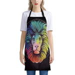 Colorful Leo Sign Print Apron