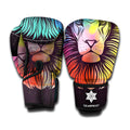 Colorful Leo Sign Print Boxing Gloves