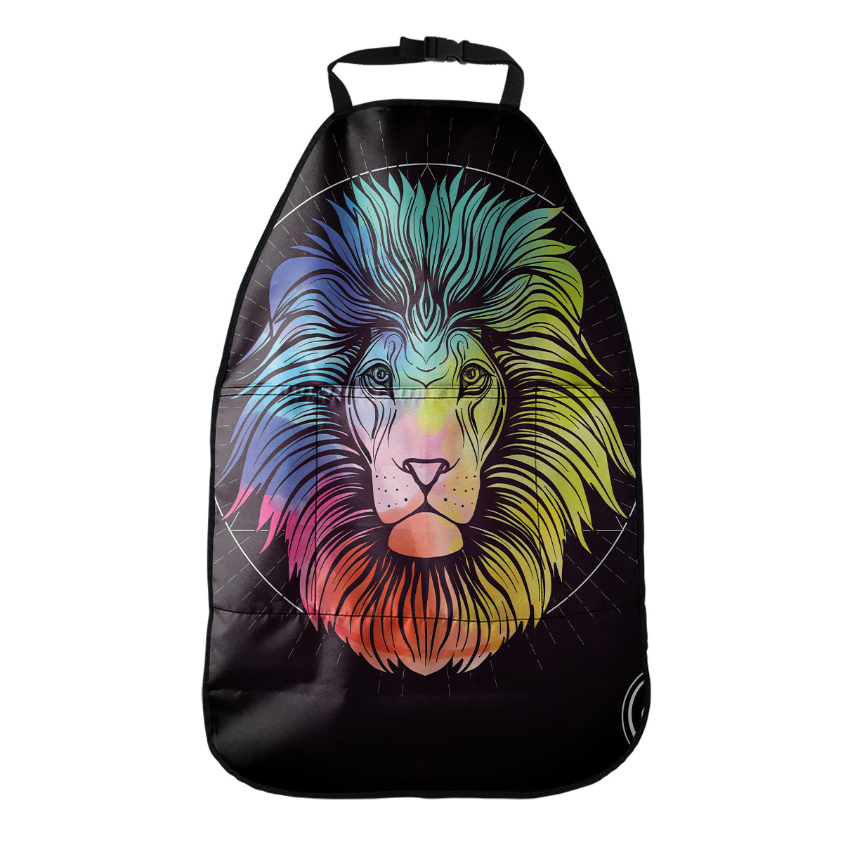 Colorful Leo Sign Print Car Seat Organizers