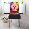 Colorful Leo Sign Print Dining Chair Slipcover