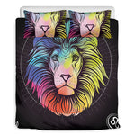 Colorful Leo Sign Print Duvet Cover Bedding Set