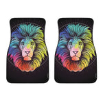 Colorful Leo Sign Print Front Car Floor Mats