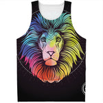 Colorful Leo Sign Print Men's Tank Top