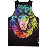 Colorful Leo Sign Print Men's Tank Top