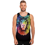 Colorful Leo Sign Print Men's Tank Top