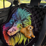 Colorful Leo Sign Print Pet Car Back Seat Cover