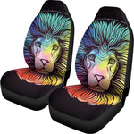 Colorful Leo Sign Print Universal Fit Car Seat Covers