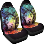 Colorful Leo Sign Print Universal Fit Car Seat Covers