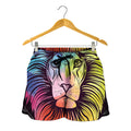 Colorful Leo Sign Print Women's Shorts