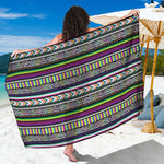 Colorful Leopard Navajo Tribal Print Beach Sarong Wrap