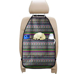 Colorful Leopard Navajo Tribal Print Car Seat Organizers