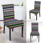 Colorful Leopard Navajo Tribal Print Dining Chair Slipcover