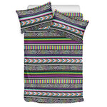 Colorful Leopard Navajo Tribal Print Duvet Cover Bedding Set