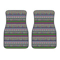 Colorful Leopard Navajo Tribal Print Front Car Floor Mats
