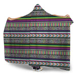 Colorful Leopard Navajo Tribal Print Hooded Blanket