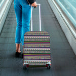 Colorful Leopard Navajo Tribal Print Luggage Cover