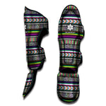 Colorful Leopard Navajo Tribal Print Muay Thai Shin Guard