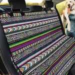 Colorful Leopard Navajo Tribal Print Pet Car Back Seat Cover