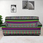 Colorful Leopard Navajo Tribal Print Sofa Cover