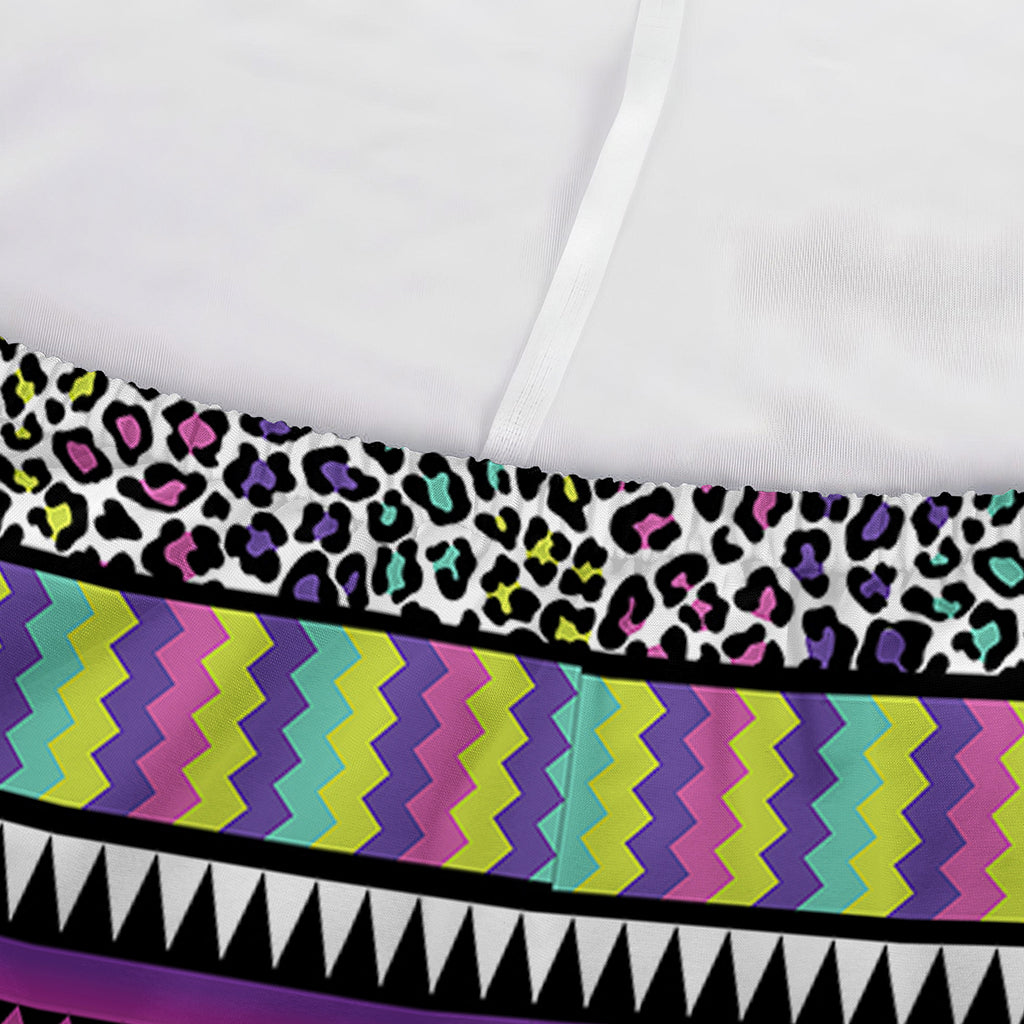 Colorful Leopard Navajo Tribal Print Sofa Cover