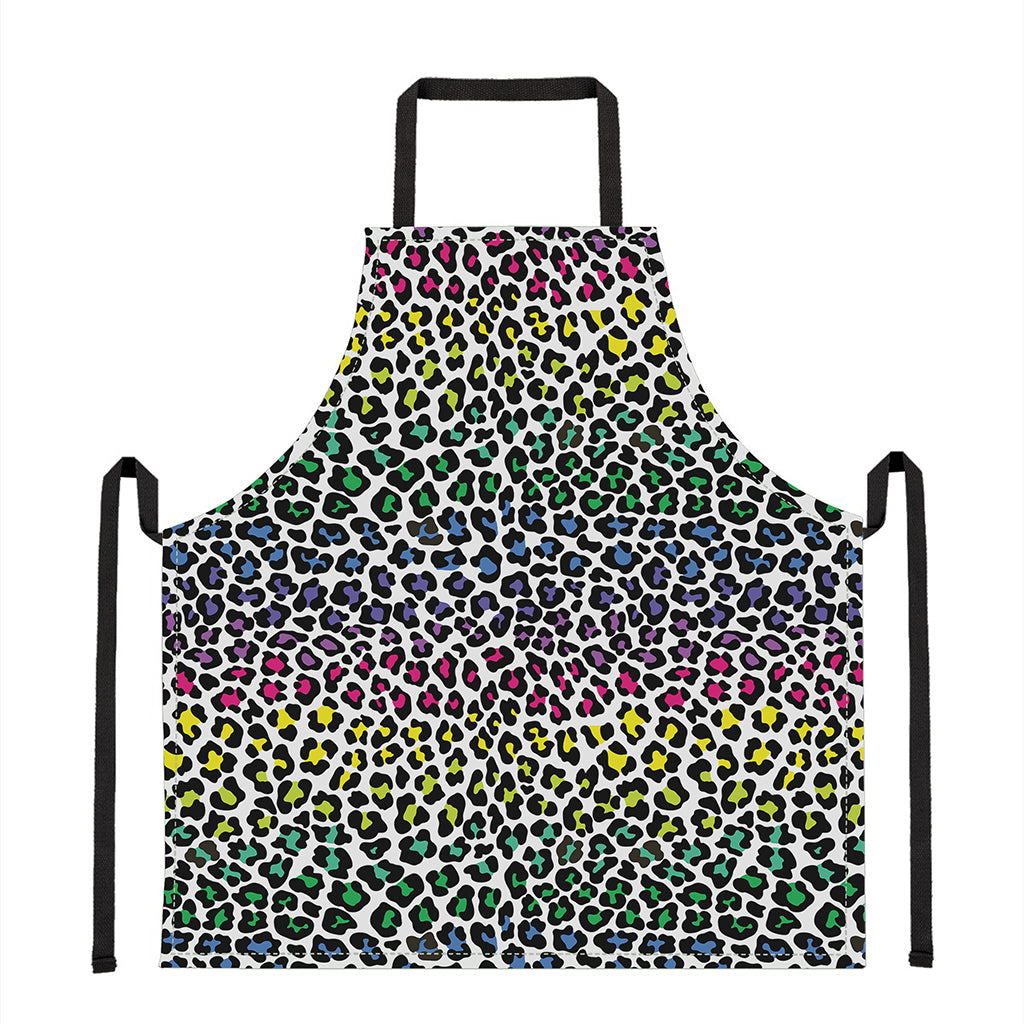 Colorful Leopard Print Apron