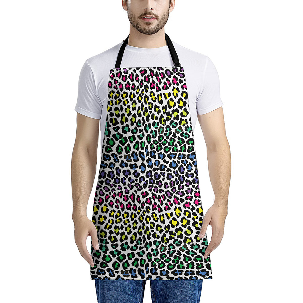 Colorful Leopard Print Apron