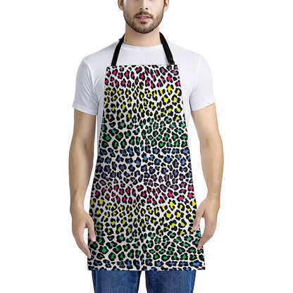 Colorful Leopard Print Apron