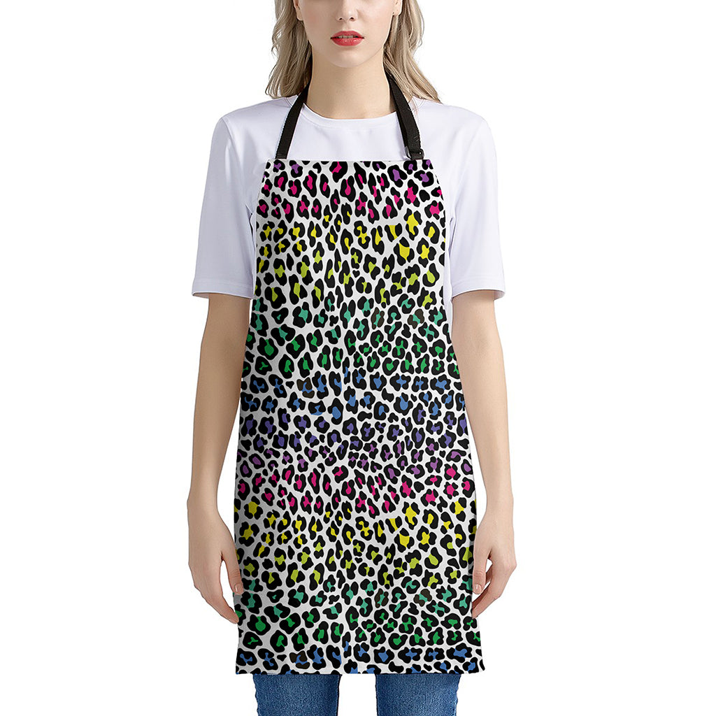 Colorful Leopard Print Apron