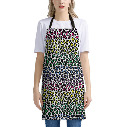 Colorful Leopard Print Apron