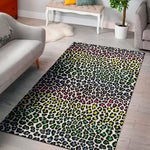 Colorful Leopard Print Area Rug