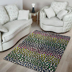 Colorful Leopard Print Area Rug